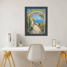 Load image into Gallery viewer, 16x20 Frame Ornate Beaded Scoop Black Picture Frame Cris Cross