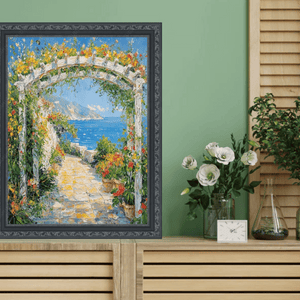 16x20 Frame Ornate Beaded Scoop Black Picture Frame Cris Cross