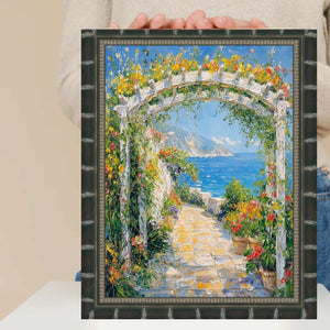 16x20 Frame Boho Black Bamboo Wood Picture Frame