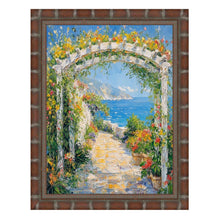 Load image into Gallery viewer, 11x14 Frame Boho Dark Brown Bamboo Picture Frame