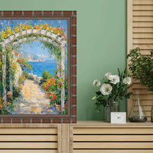 Load image into Gallery viewer, 11x14 Frame Boho Dark Brown Bamboo Picture Frame
