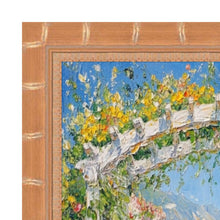 Load image into Gallery viewer, 11x14 Frame Boho Gold Bamboo Wood Picture Frame