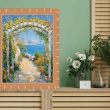 Load image into Gallery viewer, 11x14 Frame Boho Gold Bamboo Wood Picture Frame