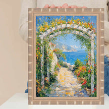 Load image into Gallery viewer, 16x20 Frame Boho Silver Bamboo Wood Picture Frame
