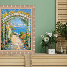 Load image into Gallery viewer, 16x20 Frame Boho Silver Bamboo Wood Picture Frame