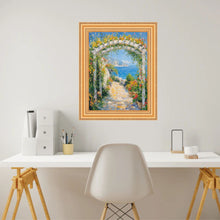 Load image into Gallery viewer, 11x14 Frame Bright Gold Leaf Wave Picture Frame - Business Frame
