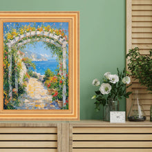 Load image into Gallery viewer, 11x14 Frame Bright Gold Leaf Wave Picture Frame - Business Frame