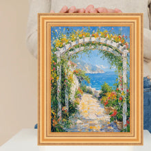 Load image into Gallery viewer, Bright Gold Leaf Wave Picture Frame 