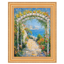 Load image into Gallery viewer, Bright Gold Leaf Wave Picture Frame 