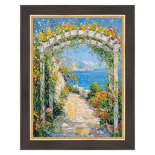 Load image into Gallery viewer, 11x14 Frame Cafe Wood Tone With Gold Lip Picture Frame