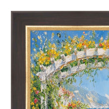 Load image into Gallery viewer, 11x14 Frame Cafe Wood Tone With Gold Lip Picture Frame