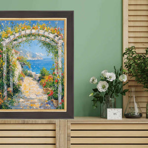 Cafe Wood Tone With Gold Lip Picture Frame Home Office