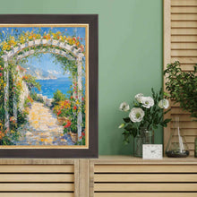 Load image into Gallery viewer, 11x14 Frame Cafe Wood Tone With Gold Lip Picture Frame