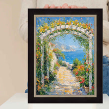 Load image into Gallery viewer, 16x20 Frame Cafe Wood With Silver Lip Picture Frame