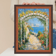 Certificate Glossy Walnut Wood Picture Frame 