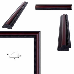 16x20 Frame Certificate Mahogany With Rope Picture Frame