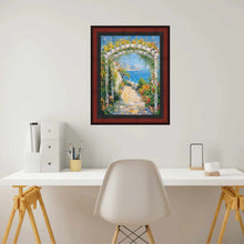 Load image into Gallery viewer, 16x20 Frame Certificate Mahogany With Rope Picture Frame