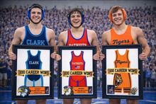 Load image into Gallery viewer, Custom wrestling singlet frames for milestones