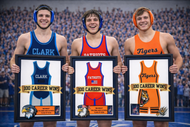 Custom wrestling singlet frames for milestones