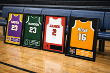 Load image into Gallery viewer, High School Football Basketball Baseball Senior Jersey Frame