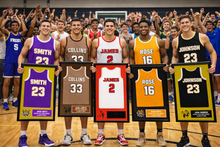 Load image into Gallery viewer, High School Football Basketball Baseball Senior Jersey Frame