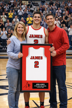 Load image into Gallery viewer, High School Football Basketball Baseball Senior Jersey Frame