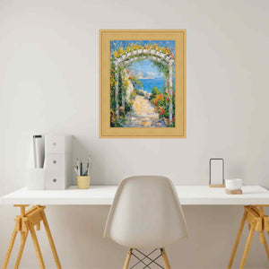 16x20 Frame Contemporary Gold Leaf Flat Picture Frame