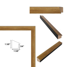 Load image into Gallery viewer, 16x20 Frame Contemporary Modern Slope Gold Metal Picture Frame 