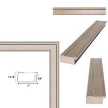 Load image into Gallery viewer, Contemporary Silver Leaf Picture Frame Home Office