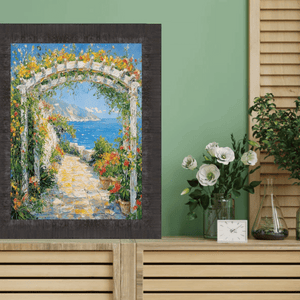 11x14 Frame Contemporary Wood Grain Black Scoop Picture Frame