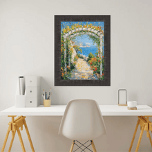 Load image into Gallery viewer, Contemporary Wood Grain Black Scoop Picture Frame 