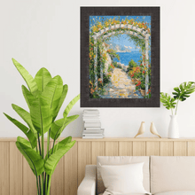 Load image into Gallery viewer, Contemporary Wood Grain Black Scoop Picture Frame 