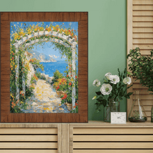 Load image into Gallery viewer, 11x14 Frame Contemporary Wood Grain Honey Scoop Picture Frame