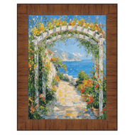 16x20 Frame Contemporary Wood Grain Honey Scoop Picture Frame