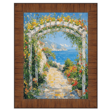 Load image into Gallery viewer, Contemporary Wood Grain Honey Scoop Picture Frame 