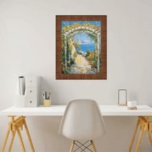 Load image into Gallery viewer, Contemporary Wood Grain Honey Scoop Picture Frame 