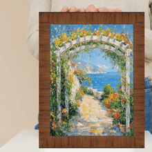 Load image into Gallery viewer, Contemporary Wood Grain Honey Scoop Picture Frame 