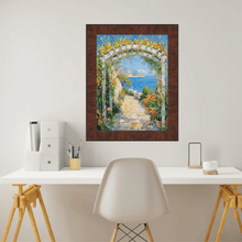 Load image into Gallery viewer, 11x14 Frame Contemporary Wood Grain Walnut Scoop Picture Frame