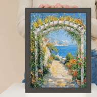 16x20 Frame Cathedral Gothic Black Picture Frame Cris Cross