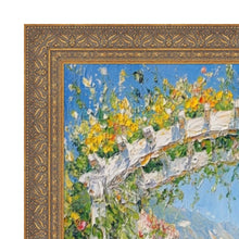 Load image into Gallery viewer, Deep Antique Gold Ornate Shadowbox Picture Frame Office