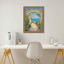 Load image into Gallery viewer, Deep Antique Gold Ornate Shadowbox Picture Frame Office