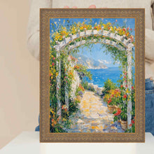 Load image into Gallery viewer, Deep Antique Gold Ornate Shadowbox Picture Frame Office