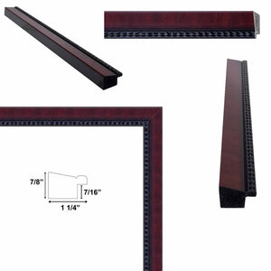 16x20 Frame Diploma Mahogany With Black Lip Picture Frame