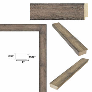 11x14 Frame Drift Barnwood Beach Wood Rustic Picture Frame -