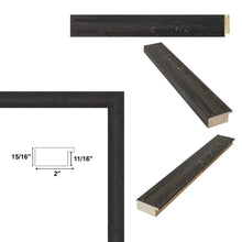 Load image into Gallery viewer, 16x20 Frame Drift Wood Barnwood Black Wash Rustic Picture Frame