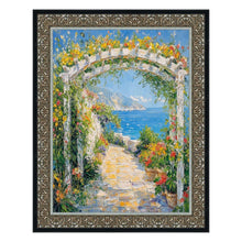 Load image into Gallery viewer, 11x14 Frame Floral Antique Silver With Black Lip Picture Frame