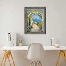 Load image into Gallery viewer, 11x14 Frame Floral Antique Silver With Black Lip Picture Frame