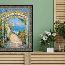 Load image into Gallery viewer, 11x14 Frame Floral Antique Silver With Black Lip Picture Frame