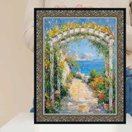 16x20 Frame Floral Antique Silver With Black Lip Picture Frame