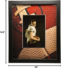 Load image into Gallery viewer, Football Picture Frame Modern 5x7 Photo Display Frame 12x14.5